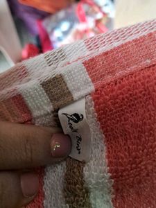 Striped Hand Towel set Of  2Pc
