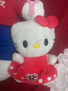 Hello kitty plush and charm set