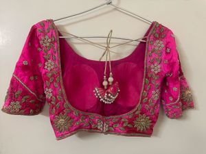 Stunning Pink Embroidered Lehenga Skirt