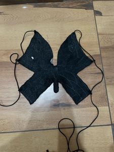 trendy butterfly backless top