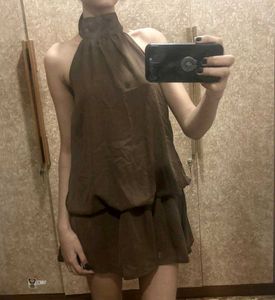 Chic Halter Neck Mini Dress