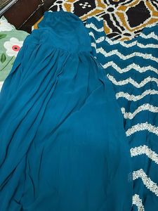 Teal Embroidered Kurta Set