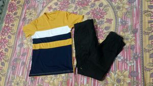 men t-shirt and trouser