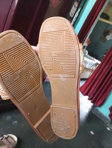 Embroidered Flat Sandals