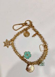 Gold Plated Pendant Set with phone Charm