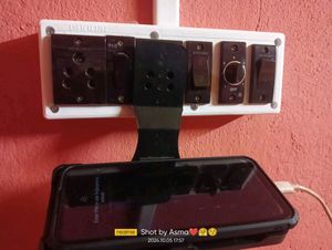 Universal Wall Mount Phone Charger Holder