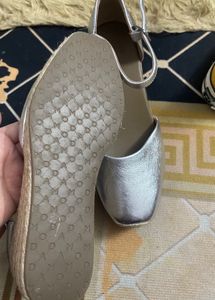 Silver Wedge Heels