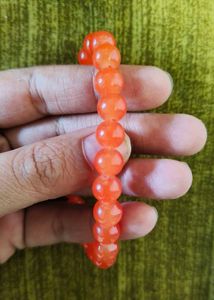Orange Beaded Bracelet