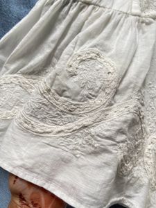 White Embroidered Camisole Top