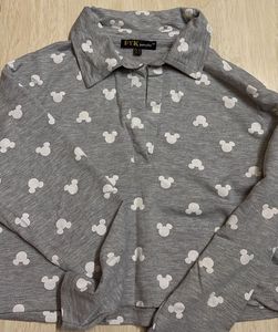 Mickey Mouse Print Top