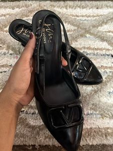 Elegant Black Slingback Heels