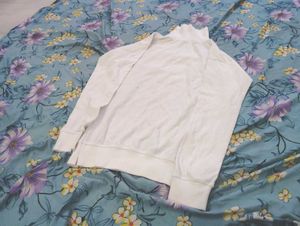 White Turtleneck Long Sleeve Top xxl