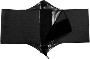 Black Lace-Up Corset Belt