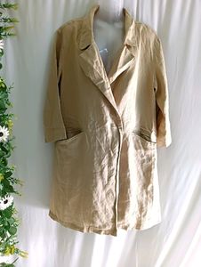 Imported Beige Lightweight Trench Coat