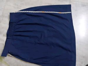 Dark Blue New School Skirt