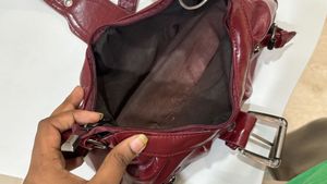 Chic Burgundy Hobo Bag