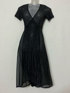TRANSPARENT Elegant Black Sheer Dress