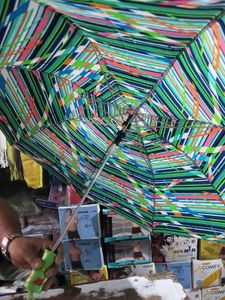 Colorful Striped Umbrella