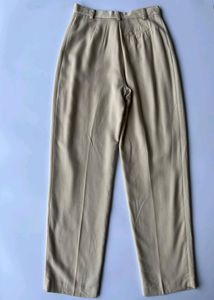 Korean Pleated Formal Trousers In Beige