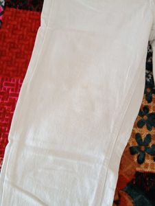 White Casual Pants