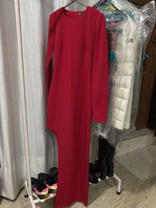 Zara Chic Red Asymmetrical Dress