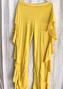 Flowy Yellow Wide Leg Pants