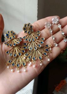 2 Beautiful Peacock Design Earrings
