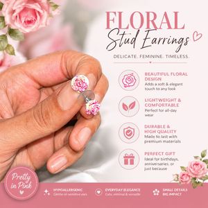 Cute Floral Stud Earrings