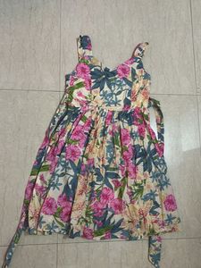Floral Print Summer Dress -  XS