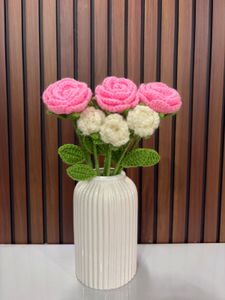 Crocheted Rose Bouquet