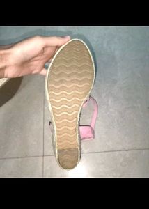 swap Pink Wedge Sandals