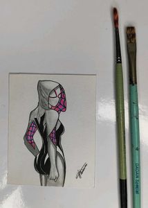 Spongebob &amp; SpiderGwen Art