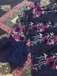 Elegant Embroidered net Kurta