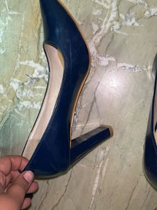 Navy Pointed-Toe Heels