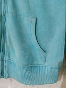 Blue Zip-Up Hoodie