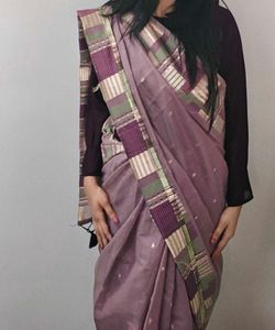Elegant Purple Silk Saree