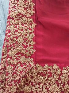 Elegant Red Dupatta for wedding and festive wear