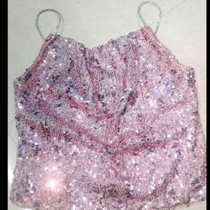 Westside Sparkly Sequin Camisole Top