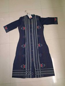Elegant Blue Printed Kurta Set