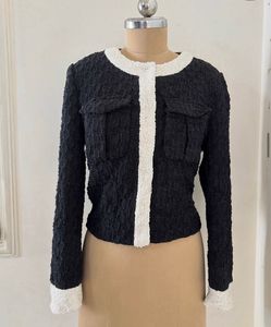 Tweed Jacket with Scarf