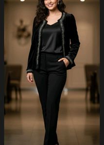 Elegant Black Velvet blazer