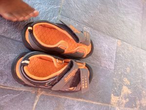 Kids Orange &amp; Grey Sandals