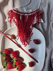 Bohemian Beaded Fringe Necklace