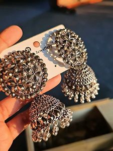 Elegant Jhumka Earrings - Statement Jewelry