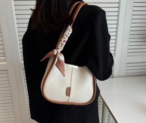 Chic Cream &amp; Brown Shoulder Bag