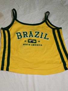 Brazil Themed Crop Top