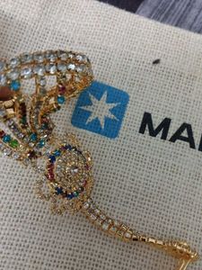 Exquisite Rhinestone Bracelet with Ring