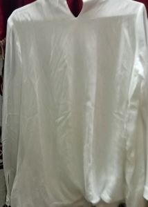 White Blouson Top