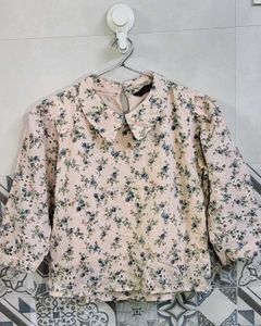 Floral Broderie Anglaise Top