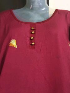 Maroon Tunic Top